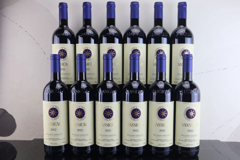 Sassicaia Tenuta San Guido 2022  - Asta FORMA - Vini Pregiati e da Collezione - Pandolfini Casa d'Aste