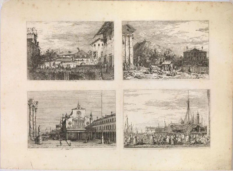 Canal, Giovanni Antonio detto Canaletto  - Asta Disegni e stampe dal XVI al XX secolo - Libri e Autografi - Pandolfini Casa d'Aste