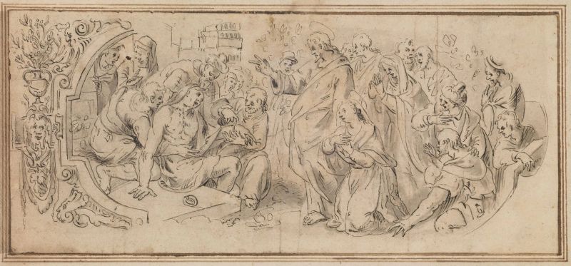      Scuola dell'Italia settentrionale, sec. XVII   - Auction auction online| DRAWINGS AND PRINTS FROM 15th TO 20th CENTURY - Pandolfini Casa d'Aste