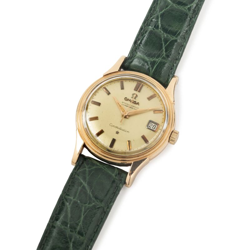Omega : OMEGA CONSTELLATION REF. 2943/2954 ROSE GOLD WRISTWATCH   - Auction ARCADE |  WATCHES AND COLLECTIBLE PENS - Pandolfini Casa d'Aste