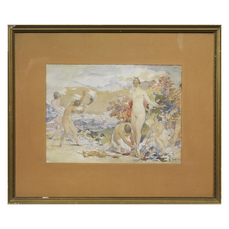 Ettore Tito : Ettore Tito  - Auction TIMED AUCTION | 19TH CENTURY PAINTINGS, DRAWINGS AND SCULPTURES - Pandolfini Casa d'Aste