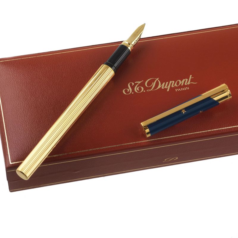 Dupont : S.T. DUPONT EUROPA LIMITED EDITION FOUNTAIN PEN N. 0348/4000, 1993  - Auction ONLINE AUCTION | COLLECTIBLE PENS - Pandolfini Casa d'Aste