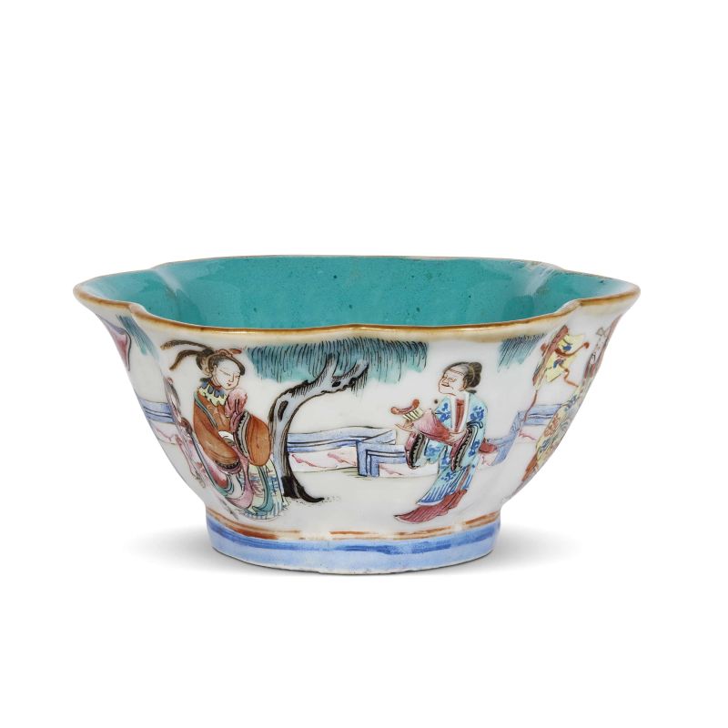A BOWL WITH FLORAL EDGE, CHINA, QING DYNASTY, 19TH CENTURY  - Auction ONLINE AUCTION | Asian Art &#19996;&#26041;&#33402;&#26415;&#32593;&#25293; - Pandolfini Casa d'Aste