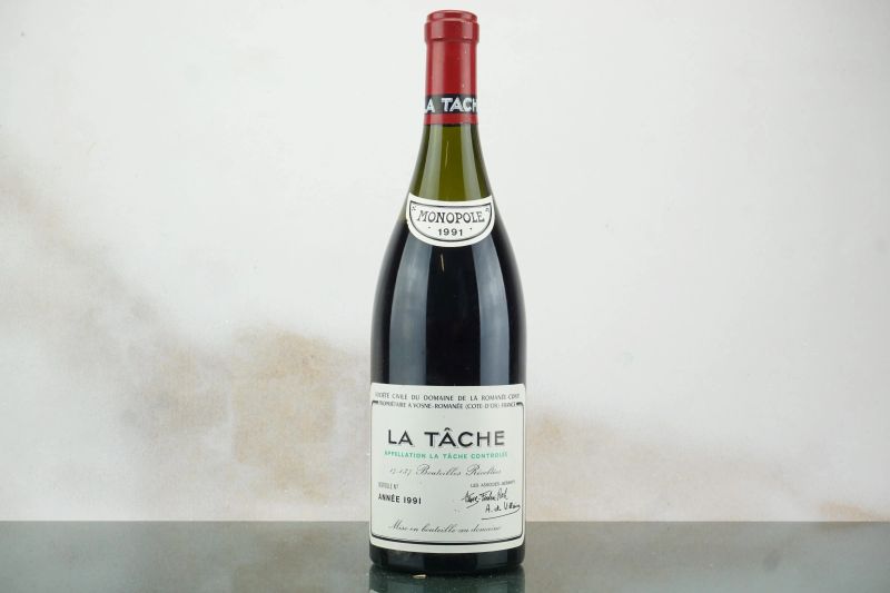 La T&acirc;che Domaine de la Roman&eacute;e Conti 1991  - Auction LA RAFFINATEZZA DELLA COMPLESSITA' - Fine and Rare Wine - Pandolfini Casa d'Aste