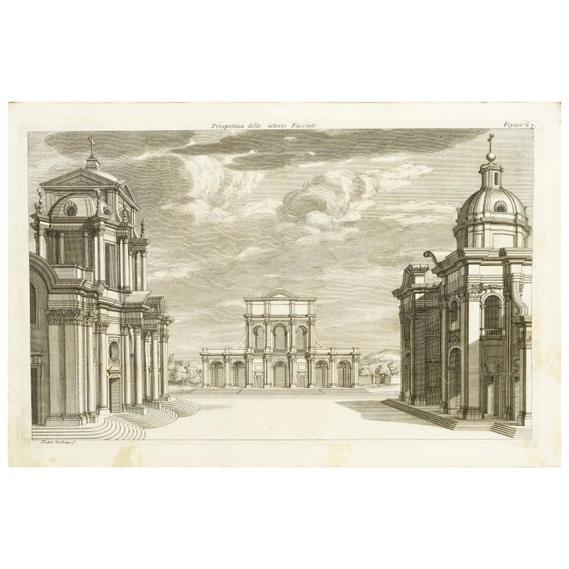 Pozzo, Andrea. Prospettiva de’ pittori e architetti. Roma, Komarek, 1693-1700.  - Auction BOOKS, MANUSCRIPTS,  AUTOGRAPHS AND PRINTS - Pandolfini Casa d'Aste