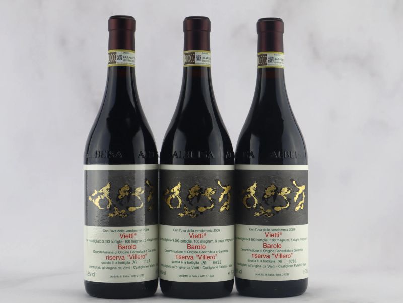 Barolo Riserva Villero Vietti 2009  - Asta Vini Pregiati da una Ricercata Collezione - Pandolfini Casa d'Aste