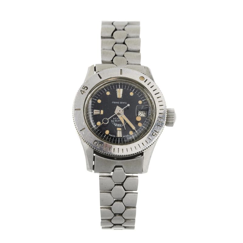 



PIERRE DENILL SQUALE DIVER LADY 20 ATMOS STAINLESS STEEL WRISTWATCH  - Auction WATCHES - Pandolfini Casa d'Aste