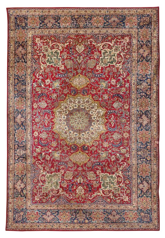      TAPPETO MASHAD, PERSIA, 1900   - Auction important antique rugs - Pandolfini Casa d'Aste