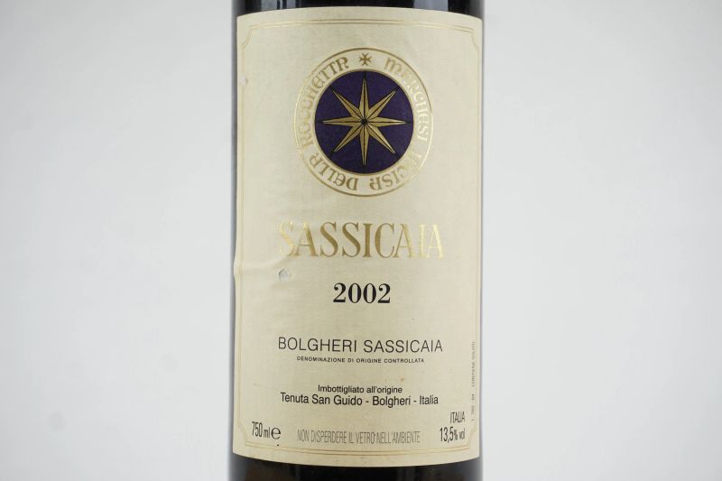 Sassicaia Tenuta San Guido 2002  - Asta ASTA A TEMPO | Smart Wine - Pandolfini Casa d'Aste