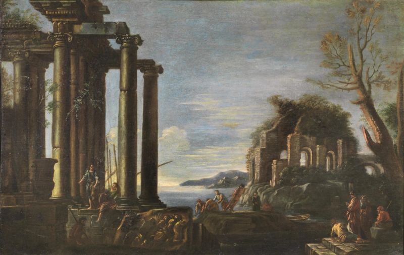 Scuola di Giovanni Ghisolfi, sec. XVII  - Auction ARCADE | 14th TO 20th CENTURY Paintings - Pandolfini Casa d'Aste