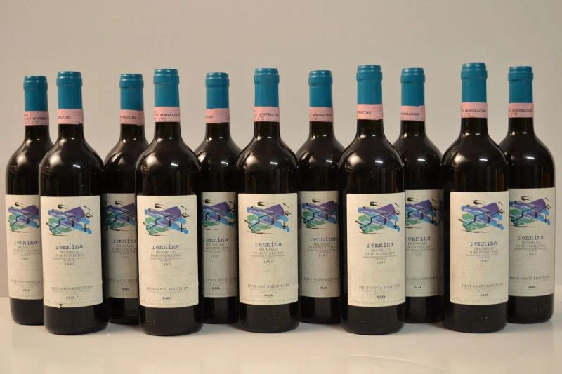 Brunello di Montalcino Rennina Pieve Santa Restituta 1997                   - Asta Vini e distillati da collezione da cantine selezionate - Pandolfini Casa d'Aste