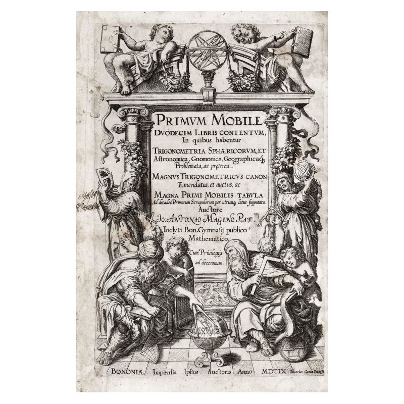 Magini, Giovanni Antonio. Primum mobile. Bologna, Bellagamba, 1609.  - Asta LIBRI, MANOSCRITTI, AUTOGRAFI E STAMPE - Pandolfini Casa d'Aste