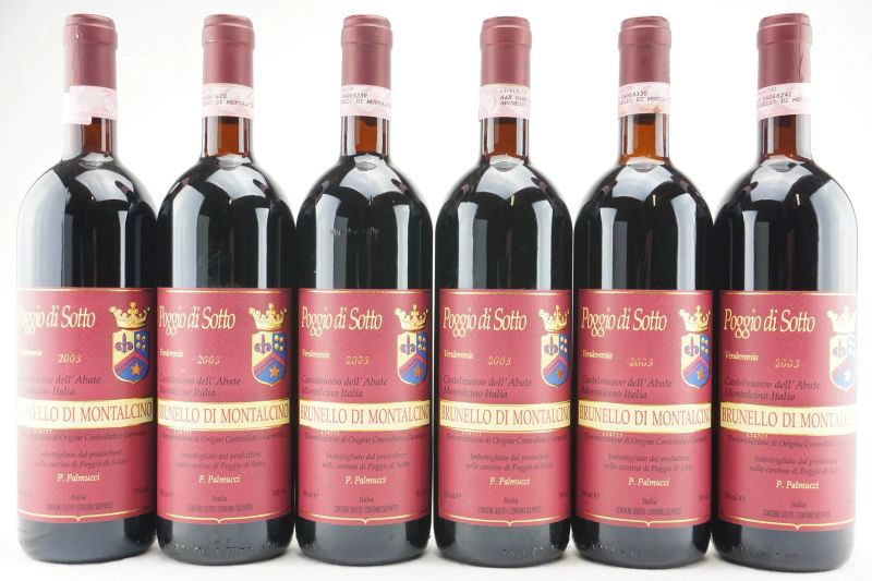 Brunello di Montalcino Poggio di Sotto 2003  - Auction THE SIGNIFICANCE OF PASSION - Fine and Rare Wine - Pandolfini Casa d'Aste