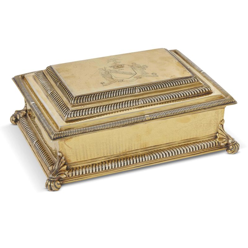 A SILVER BRITANNIA TABLE BOX, MARK OF PAIRPOINT BROTHERS, LONDON, 1899  - Auction INTERNATIONAL FINE ART and russian objets de vertu - Pandolfini Casa d'Aste