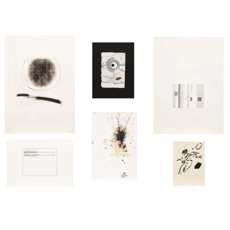 



GROUP OF FIVE WORKS ON PAPER  - Auction MODERN AND CONTEMPORARY ART AUCTION - Pandolfini Casa d'Aste