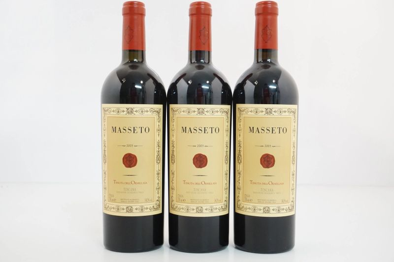      Masseto 2003   - Asta Vini Pregiati e Distillati da Collezione - Pandolfini Casa d'Aste