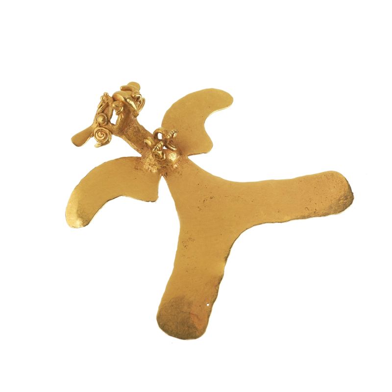 PRECOLUMBIAN STYLED PENDANT IN 19KT YELLOW GOLD  - Auction ONLINE AUCTION | FINE JEWELS - Pandolfini Casa d'Aste