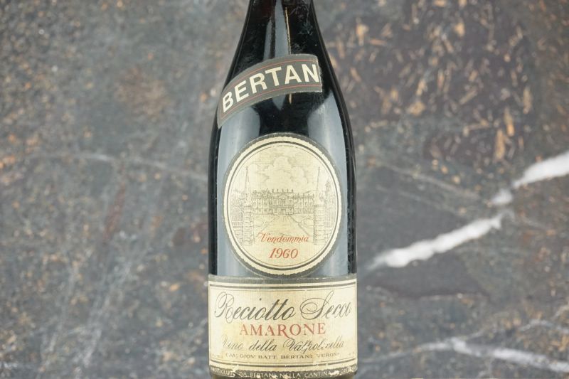 Amarone Recioto Secco Bertani 1960  - Asta Smart Wine 2.0 | Click & Drink - Pandolfini Casa d'Aste