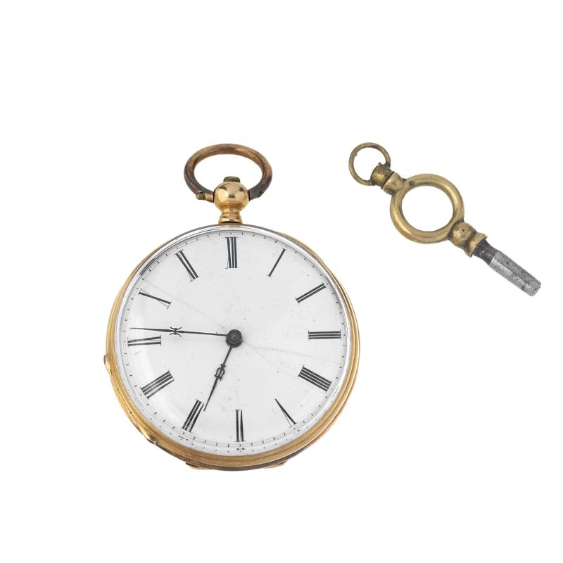 YELLOW GOLD POCKET WATCH  - Auction WATCHES AND PENS - Pandolfini Casa d'Aste