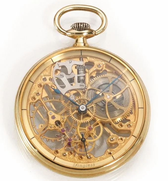 Orologio da tasca Longines squelette in oro giallo 18 kt  - Auction Important Jewels and Watches - I - Pandolfini Casa d'Aste