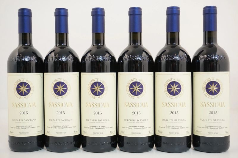 Sassicaia Tenuta San Guido 2015  - Asta VINI PREGIATI E DISTILLATI DA COLLEZIONE - Pandolfini Casa d'Aste