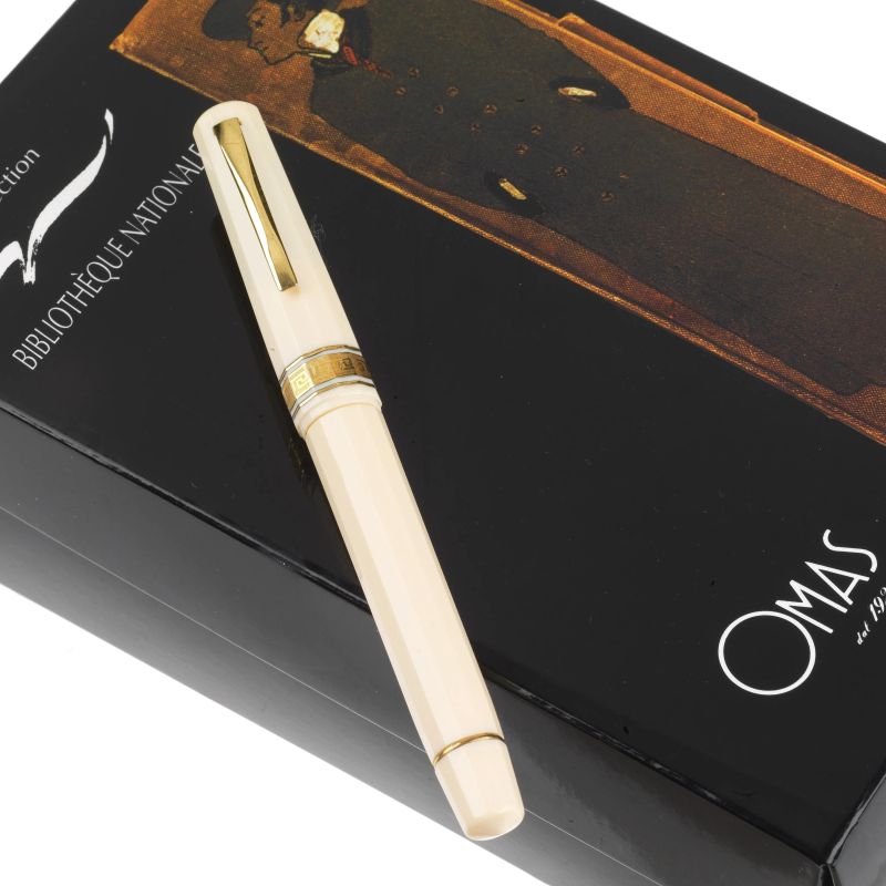Omas : OMAS BIBLIOTHEQUE NATIONALE EDIZIONE LIMITATA PENNA ROLLERBALL  - Auction TIMED AUCTION | WATCHES AND PENS - Pandolfini Casa d'Aste
