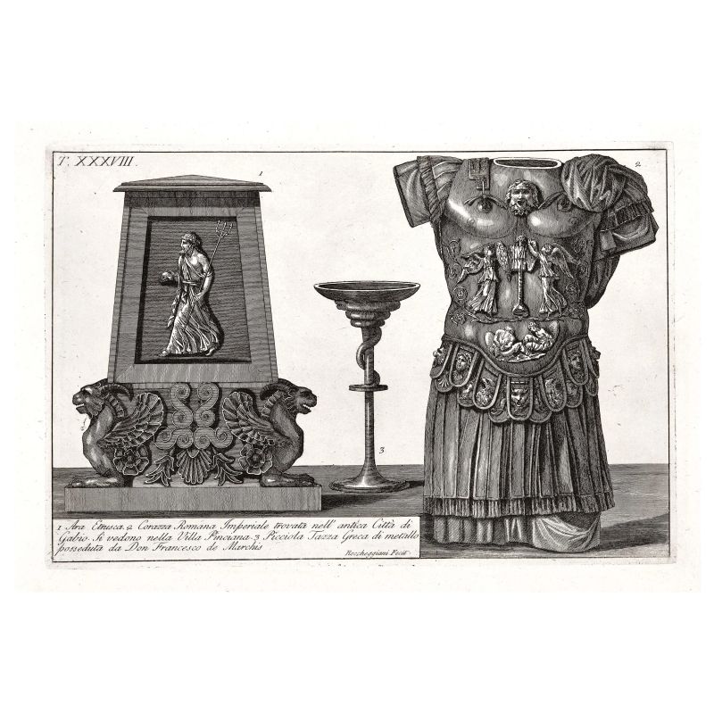 Roccheggiani, Lorenzo. Raccolta di cento tavole rappresentanti i costumi religiosi civili, e militari degli antichi Egiziani, Etruschi, Greci, e Romani. Roma, Raffaelli, 1804.  - Asta LIBRI, MANOSCRITTI, AUTOGRAFI E STAMPE - Pandolfini Casa d'Aste