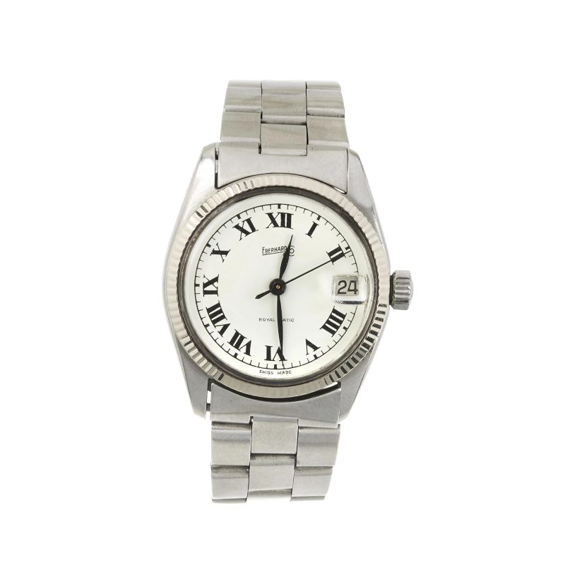 



EBERHARD ROYAL MATIC STAINLESS STEEL WRISTWATCH  - Auction WATCHES - Pandolfini Casa d'Aste