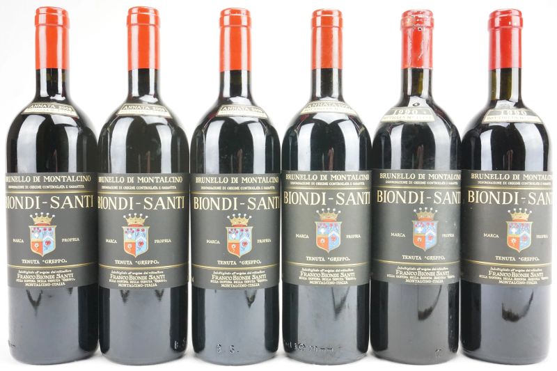      Brunello di Montalcino Biondi Santi    - Asta Il Fascino e l'Eleganza - Un percorso tra i migliori Vini italiani e francesi - Pandolfini Casa d'Aste