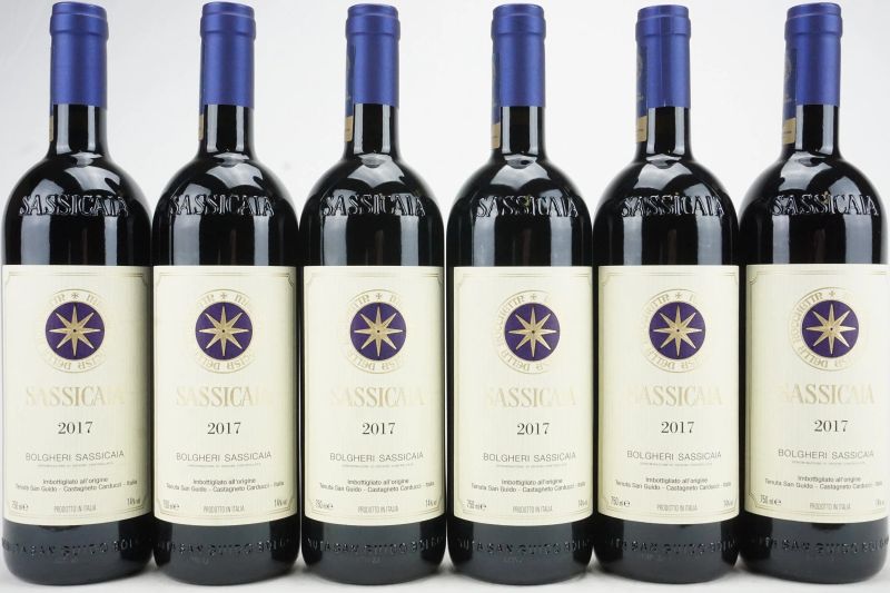      Sassicaia Tenuta San Guido 2017   - Auction Il Fascino e l'Eleganza - A journey through the best Italian and French Wines - Pandolfini Casa d'Aste