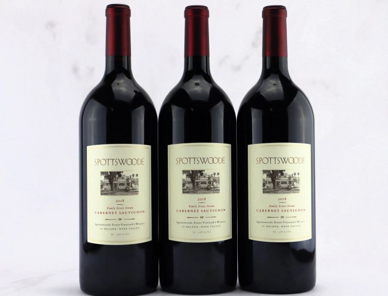 Cabernet Sauvignon Spottswoode Family Estate Grown 2018  - Asta Vini Pregiati da una Ricercata Collezione - Pandolfini Casa d'Aste