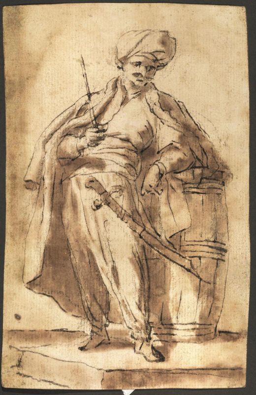 Scuola emiliana, prima metà sec. XVIII  - Auction Works on paper: 15th to 19th century drawings, paintings and prints - Pandolfini Casa d'Aste