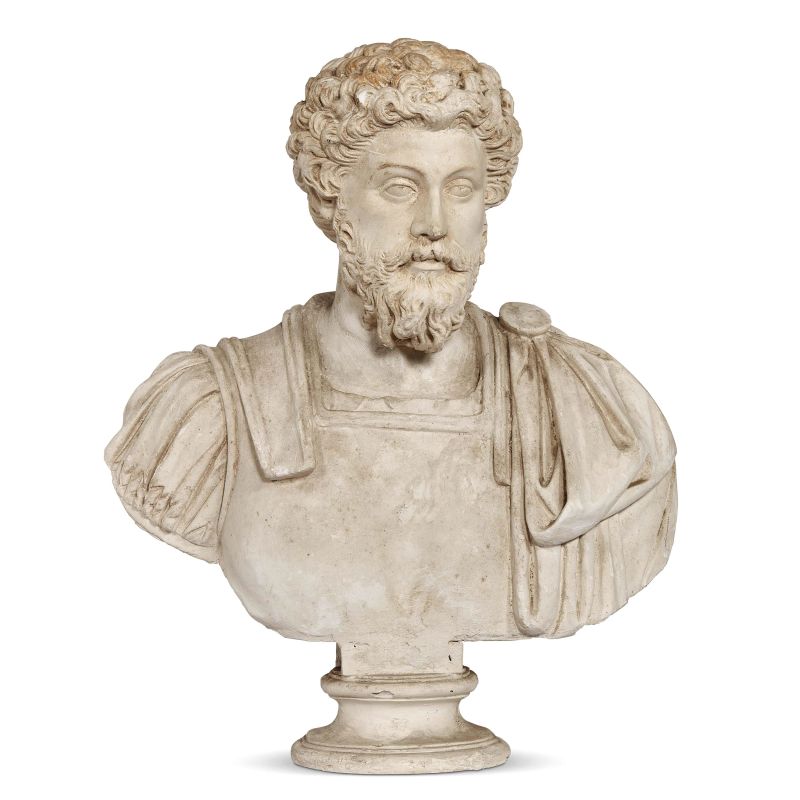 A CENTRAL ITALY SCULPTURE OF MARCUS AURELIUS, 19TH CENTURY  - Auction FURNITURE AND WORKS OF ART FROM PRIVATE COLLECTIONS - Pandolfini Casa d'Aste