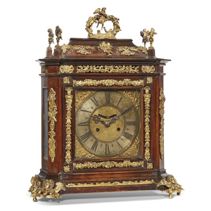 A ROMAN MANTELPIECE CLOCK, FIRST HALF 18TH CENTURY  - Auction furniture and works of art - Pandolfini Casa d'Aste