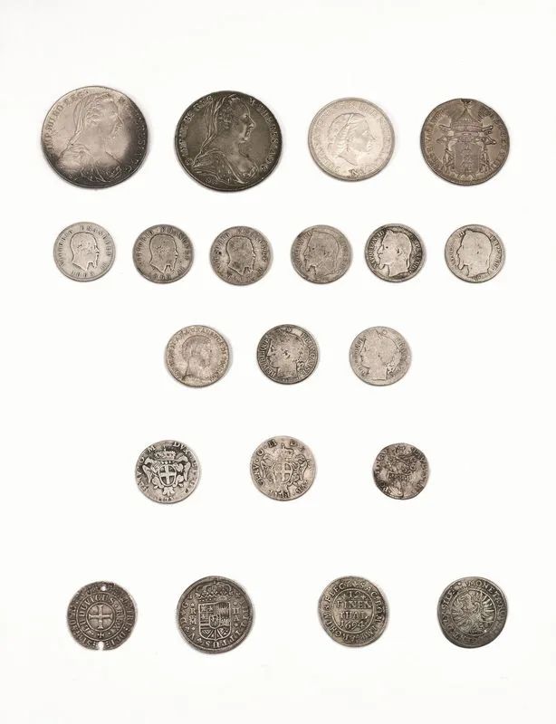 LOTTO DI QUARANTASEI MONETE (46):  - Auction European Silver and Coins - Pandolfini Casa d'Aste