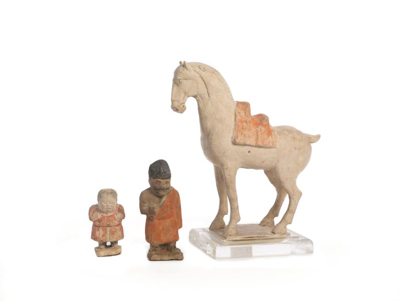 GRUPPO, CINA, DINASTIA TANG (618-906)  - Auction Asian Art - Pandolfini Casa d'Aste