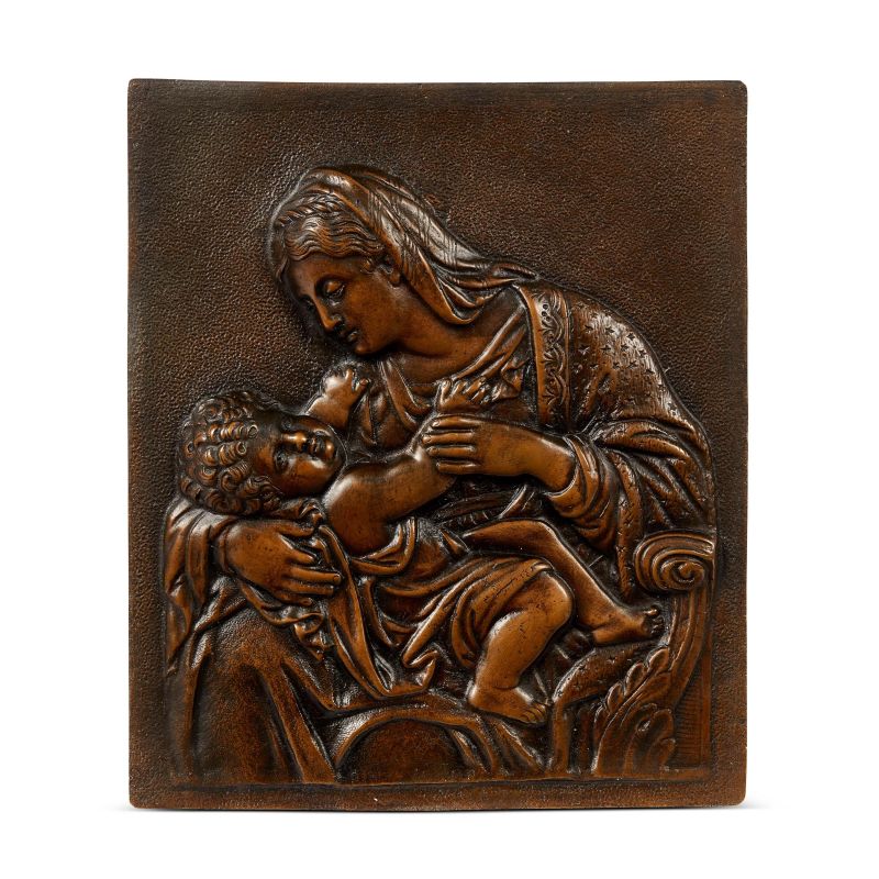 



Northern Italy, 19th century, Virgin and Child, bronze  - Auction PLAQUETTES, MEDALS, AND SMALL BRONZE SCULPTURES FROM THE COLLECTION OF MARIO SCAGLIA AND OTHER PROVENANCES - Pandolfini Casa d'Aste