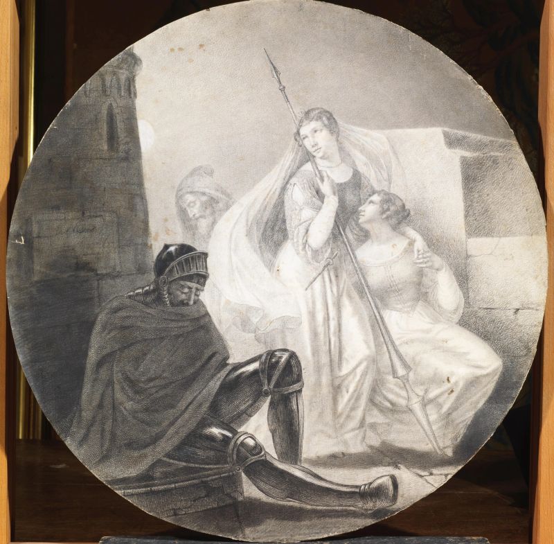      Artista del sec. XIX   - Auction TIMED AUCTION | 16TH TO 19TH CENTURY DRAWINGS AND PRINTS - Pandolfini Casa d'Aste