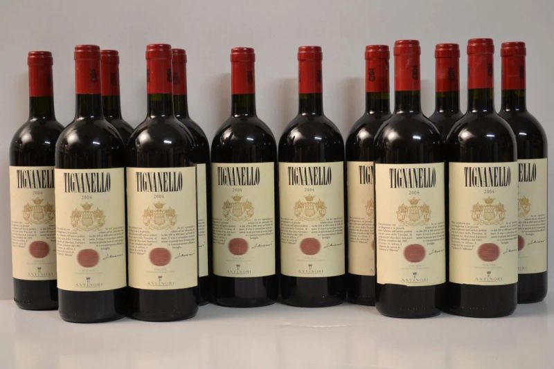 Tignanello Antinori 2004                                                    - Asta Vini e distillati da collezione da cantine selezionate - Pandolfini Casa d'Aste