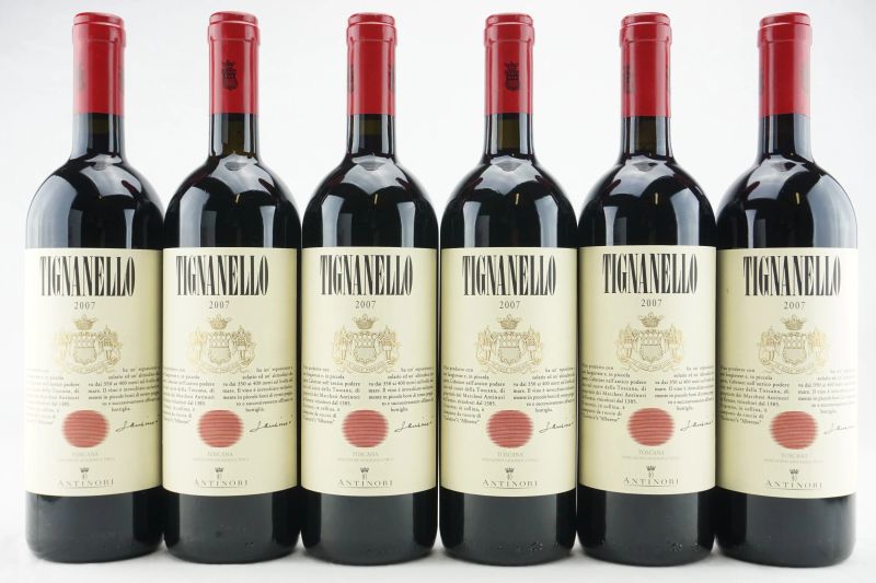 Tignanello Antinori 2007  - Auction THE SIGNIFICANCE OF PASSION - Fine and Rare Wine - Pandolfini Casa d'Aste