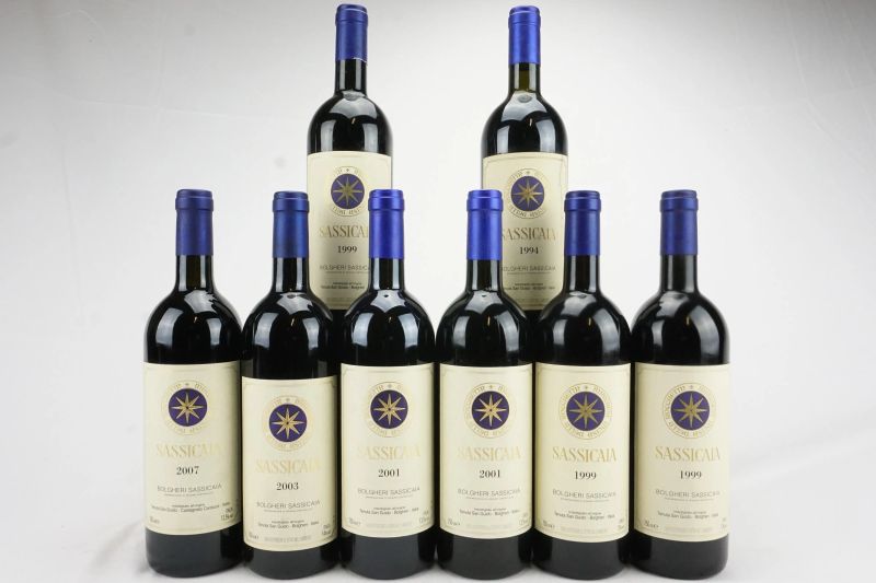      Sassicaia Tenuta San Guido   - Auction Il Fascino e l'Eleganza - A journey through the best Italian and French Wines - Pandolfini Casa d'Aste