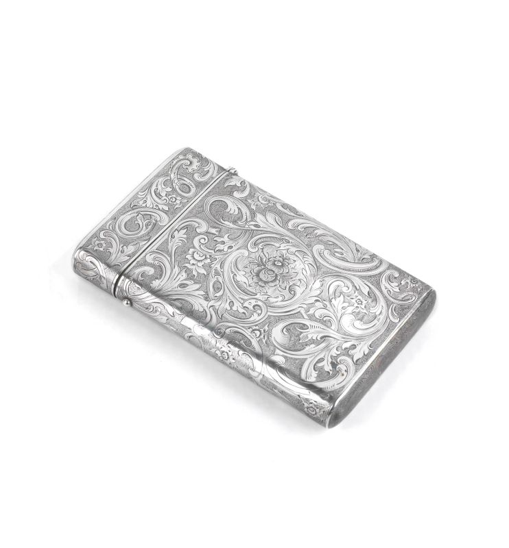 A SILVER CIGAR CASE, SAN PIETROBURGO, 1847, MARK OF ARGENTIERE FREDRIK ACHATES FRESEN  - Auction TIME AUCTION| SILVER - Pandolfini Casa d'Aste