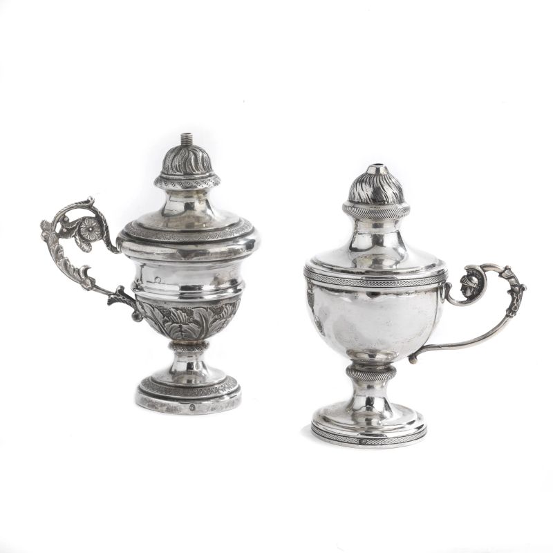 DUE STOPPINIERE, FIRENZE, SECOLO XIX  - Auction TIMED AUCTION | FINE SILVER - Pandolfini Casa d'Aste