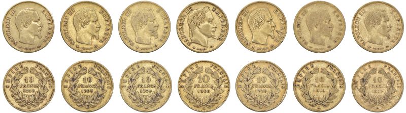 



FRANCIA. SETTE MONETE DA 10 FRANCHI  - Auction COINS OF TUSCAN MINTS, HOUSE OF SAVOIA AND VENETIAN ZECHINI. GOLD COINS AND MEDALS FOR COLLECTION - Pandolfini Casa d'Aste