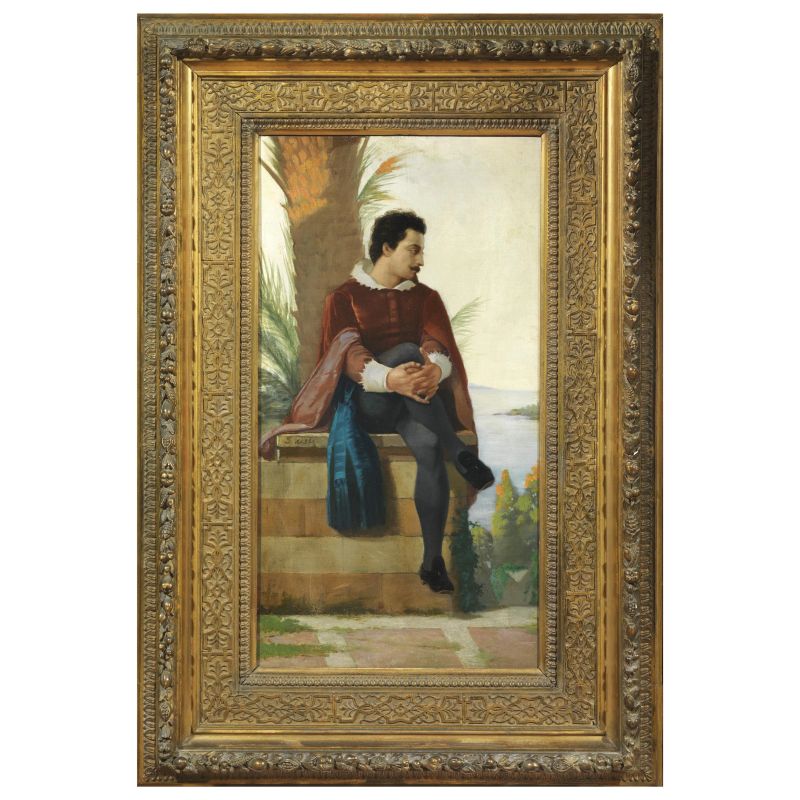 Stefano Ussi : Stefano Ussi  - Auction TIMED AUCTION | 19TH CENTURY PAINTINGS, DRAWINGS AND SCULPTURES - Pandolfini Casa d'Aste