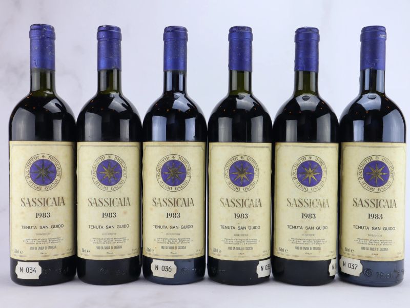 



Sassicaia Tenuta San Guido 1983  - Asta ALCHIMIA - Vini Pregiati e da Collezione - Pandolfini Casa d'Aste