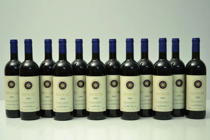 Sassicaia Tenuta San Guido 2002  - Asta VINI PREGIATI DA IMPORTANTI CANTINE ITALIANE - Pandolfini Casa d'Aste