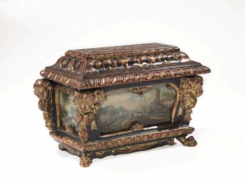 PICCOLA CASSA, ITALIA CENTRALE, SECOLO XVII  - Auction Furniture and Objects Of Art - Pandolfini Casa d'Aste