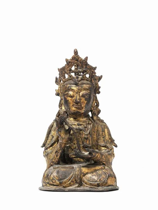BUDDHA, CINA, PERIODO MING, SEC. XVII  - Auction Asian Art - Pandolfini Casa d'Aste