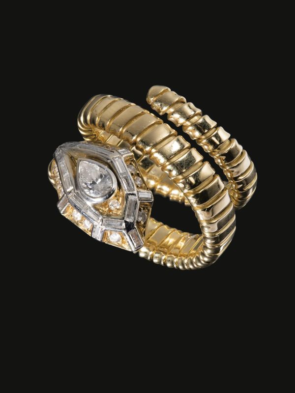 ANELLO TUBOGAS ORO 18 KT  - Auction FINE JEWELS - Pandolfini Casa d'Aste